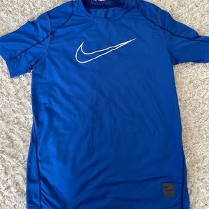 Nike pro boys xl blue with white
